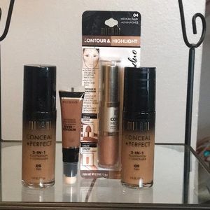 Milani dark/tan foundation concealer highlight